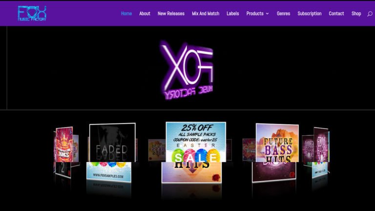 Fox Music Group, page d'accueil, par Idé Waka Fayne Productions